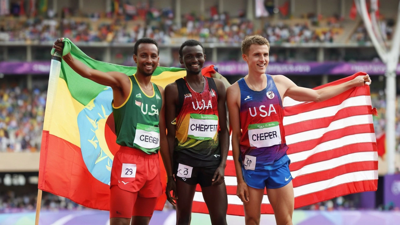 Joshua Cheptegei Shatters 10,000m Olympic Record, Grant Fisher Seizes Historic Bronze